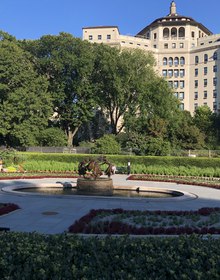 The Conservatory Garden fountain