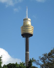 The tower over the Sydney streets