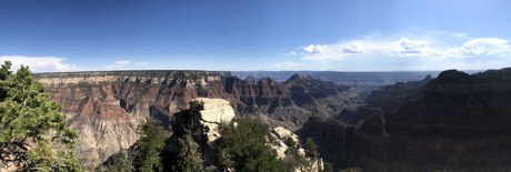The canyon from the South Rim, panorama