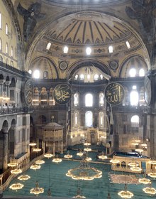 The nave of the Hagia Sophia