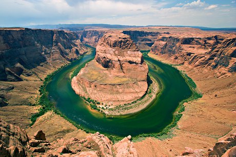 The Colorado around its rock