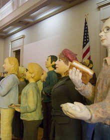 The terracotta figures of the Archive's staff