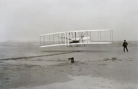 The first flight, 17 December 1903