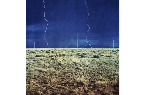 Lightning striking among the poles