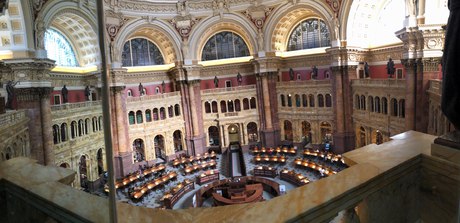 The Main Reading Room from the visitors' gallery