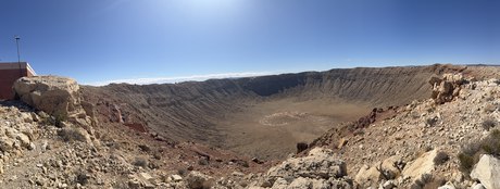 The crater from the rim