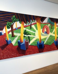 A painted wall in one of the museums