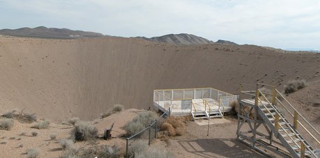 Sedan Crater and its viewing platform