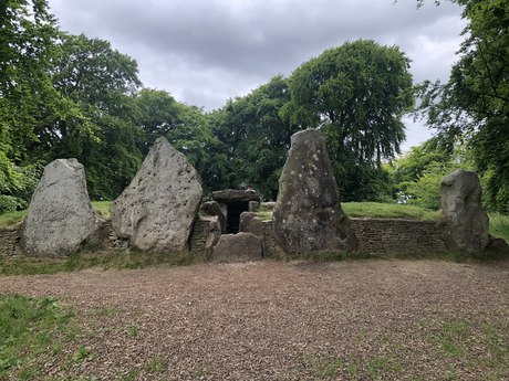 The four sarsen slabs at the mouth of the barrow
